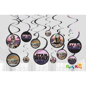 The Mandalorian: The Mandalorian Star Wars Spiral Swirl Decorations Value Pack