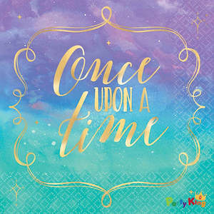 Disney Princess Once Upon A Time Beverage Napkins Hot Stamped