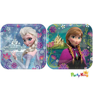 Frozen Square 17cm Paper Lunch Plates