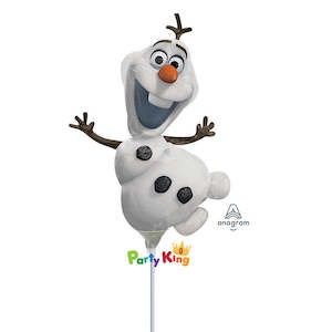 Frozen Party: Frozen Mini Shape Olaf Foil Balloon on Stick
