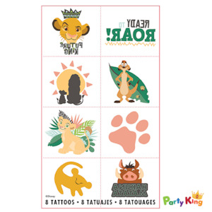 Lion King Tattoos Stickers Favor