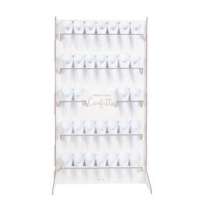 Botanical Wedding Bronze Foiled Confetti Stand With Confetti Cones Ginger Ray