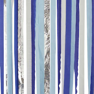 Blue - Mix It Up Streamer Backdrop Blue