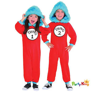 Dr. Seuss Thing 1 & 2 Jumpsuit Costume Set