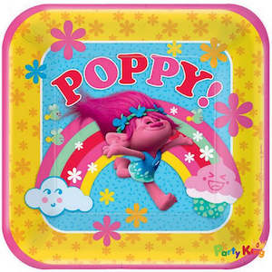Trolls Smurf: Trolls 23cm Square Paper Dinner Plates