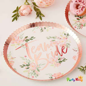 Floral Hen: Floral Hen party Paper Plates