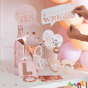 Blush Hen: Blush Hen Party Customisable Photobooth Props