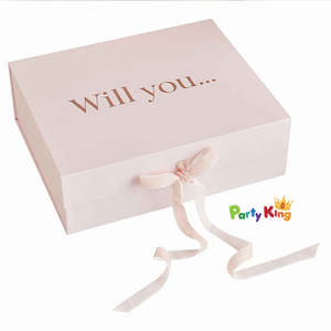 Blush Hen: Blush Hen Bridesmaid Proposal Box Rose Gold Foil