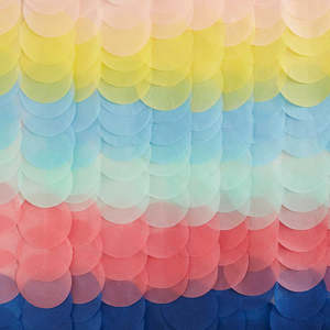 Bridgts Mix It Up: Brights - Mix It Up Backdrop Tissue Paper Discs Brights