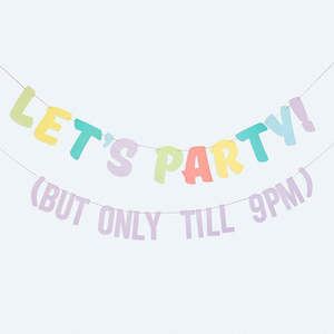 Bridgts Mix It Up: Brights - Mix It Up Bunting Let’s Party! But Only Till 9pm Brights