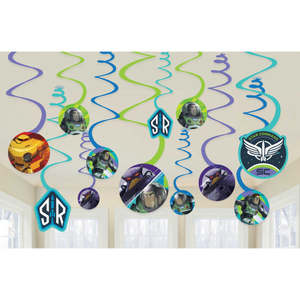 Lightyear Buzz Spiral Swirls Hanging Decorations