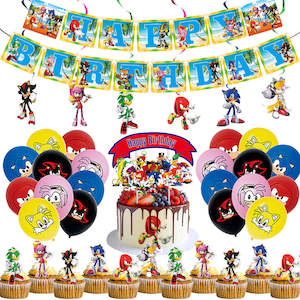 Sonic Birthday Party Balloon Decoration Set