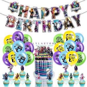 Fortnite Llama Themed Birthday Party Balloon Pack Decorations - 361