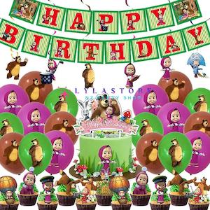 Masha The Bear Theme Party Balloon Birthday Decoration