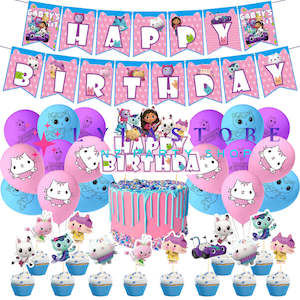 Gabby Dollhouse Birthday Party Balloon Decoration Set-202