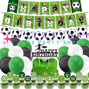 Themed Balloon Sets For Birthday Decoration: Football Themed Birthday Party Balloon Pack Decorations - 227