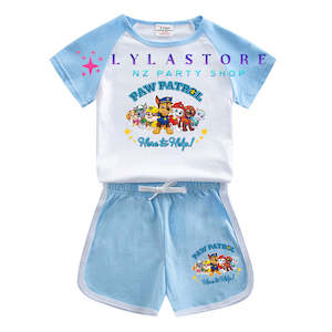 Paw Patrol Kids' 2-Piece Set | Short Sleeve and Shorts Combo | Premium Cotton Material