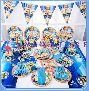 Themed Birthday Sets: Minions Birthday Party Decorations 16-Pieces Set