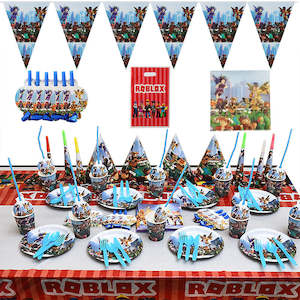 Themed Birthday Sets: 115Pcs Roblox Birthday Party Decorations
