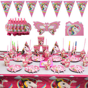 Themed Birthday Sets: 115Pcs Unicorn Birthday Party Decorations