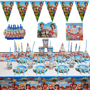 Themed Birthday Sets: 115Pcs Cocomelon Birthday Party Decorations