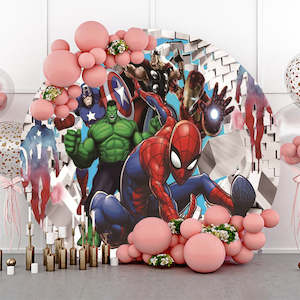 Spiderman Backdrop Hire in Auckland - Premium 2m Round Design | Affordable Daily Rates