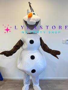 Frozen Olaf Mascot Costume Hire in Auckland