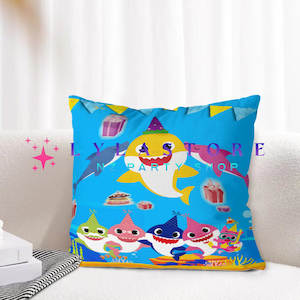 Baby Shark Cushion Cover | Soft Polyester | 45cm x 45cm