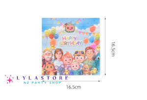 Cocomelon Party Supplies Decor: 10pcs Cocomelon Birthday Party Paper Towels