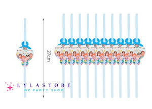 6pcs Cocomelon Birthday Party Straws