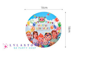 Cocomelon Party Supplies Decor: 6pcs Cocomelon Birthday Party  Plates