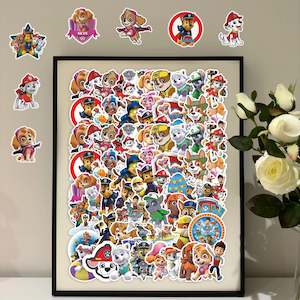 50Pcs Paw Patrol Sticker Set - Perfect for Parties and Birthdays