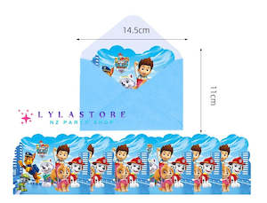 Paw Patrol Party Supplies Decor: 6 pcs Paw Patrol Birthday Party  Invitation Cards