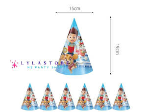 6 pcs Paw Patrol Birthday Party Hats