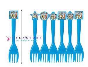 6 pcs Paw Patrol Birthday Party Forks
