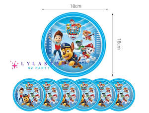 6pcs Paw Patrol Birthday Party Plates