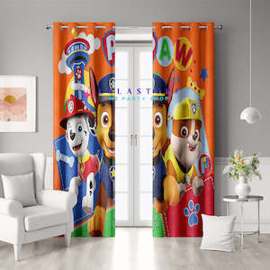Paw Patrol Party Supplies Decor: Paw Patrol Blackout Curtains - Set of 2 | Kids Bedroom Décor