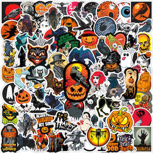 Girls: 100Pcs Halloween Sticker Set - Perfect for Parties and Birthdays