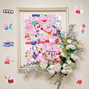 50Pcs Peppa Pig Sticker Set - Perfect for Parties and Birthdays