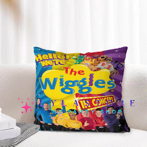 The Wiggles Party Supplies Decor: The Wiggles Cushion Cover | Soft Polyester | 45cm x 45cm