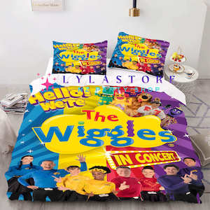 The Wiggles Party Supplies Decor: The Wiggles Duvet Cover Set - Perfect for Kids Bedroom