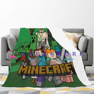 Minecraft Flannel Blanket - Perfect for Snuggling