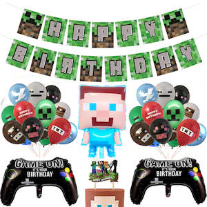Minecraft Party Supplies Decor: Minecraft Birthday Party Pack Decorations-112
