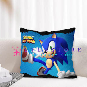 Sonic Party Supplies Decor: Sonic Polyester Cushion Cover - 45cm x 45cm