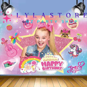 Jojo Siwa Birthday Party Backdrop | Banner - 34