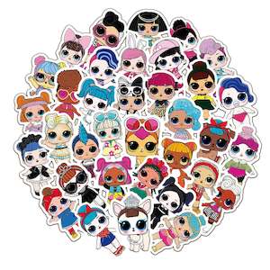 35Pcs LOL Surprise Girl Sticker Set