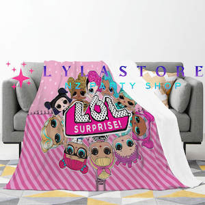 Lol Surprise Girl Party Supplies Decor: LOL Surprise Girl Flannel Blanket - Perfect for Snuggling