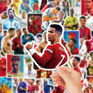 50Pcs Ronaldo Football Sticker Set