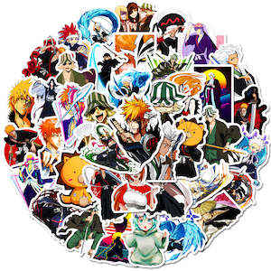 Themed Collectibles Decoration: 50Pcs Bleach Japanese Anime Sticker Set