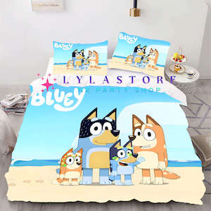 Bluey Party Supplies Decor: Bluey Duvet Cover Set - Perfect for Kids Bedroom